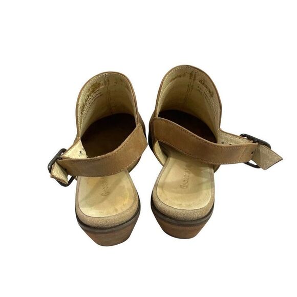 Chocolat Blu Abis suede Backless Booties Size 6.5 tan boho western chic - Picture 6 of 13